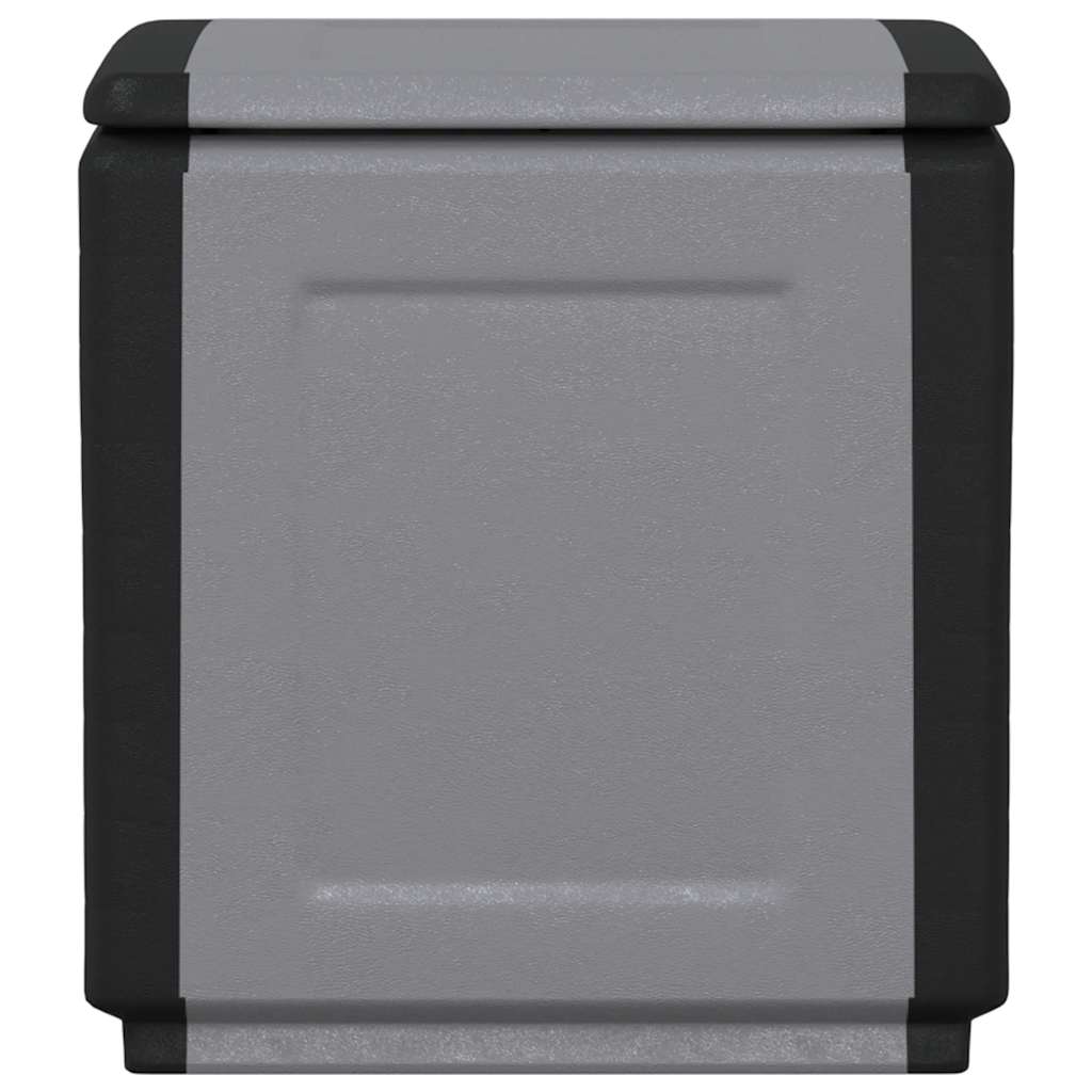 vidaXL Tuinbox 330 L 138x53x57 cm donkergrijs en zwart