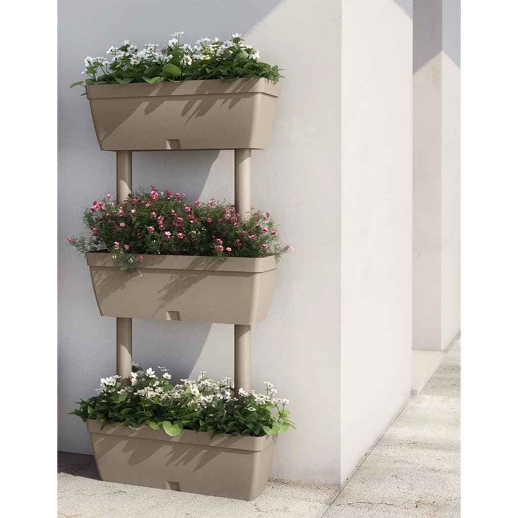 vidaXL Plantenbakken 3 st 100 cm antracietkleurig