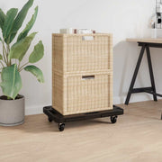 vidaXL Transporttrolley 58x38x12 cm PP zwart