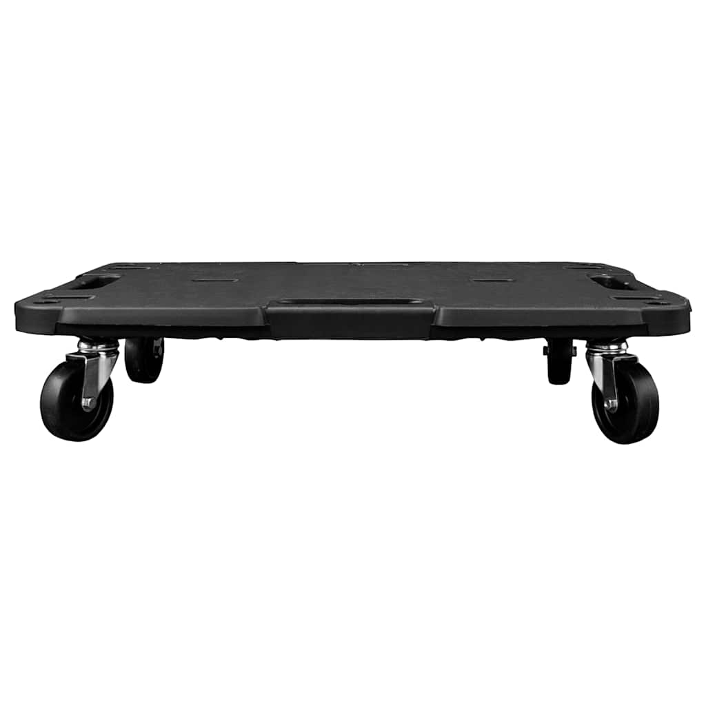 vidaXL Transporttrolley 58x38x12 cm PP zwart
