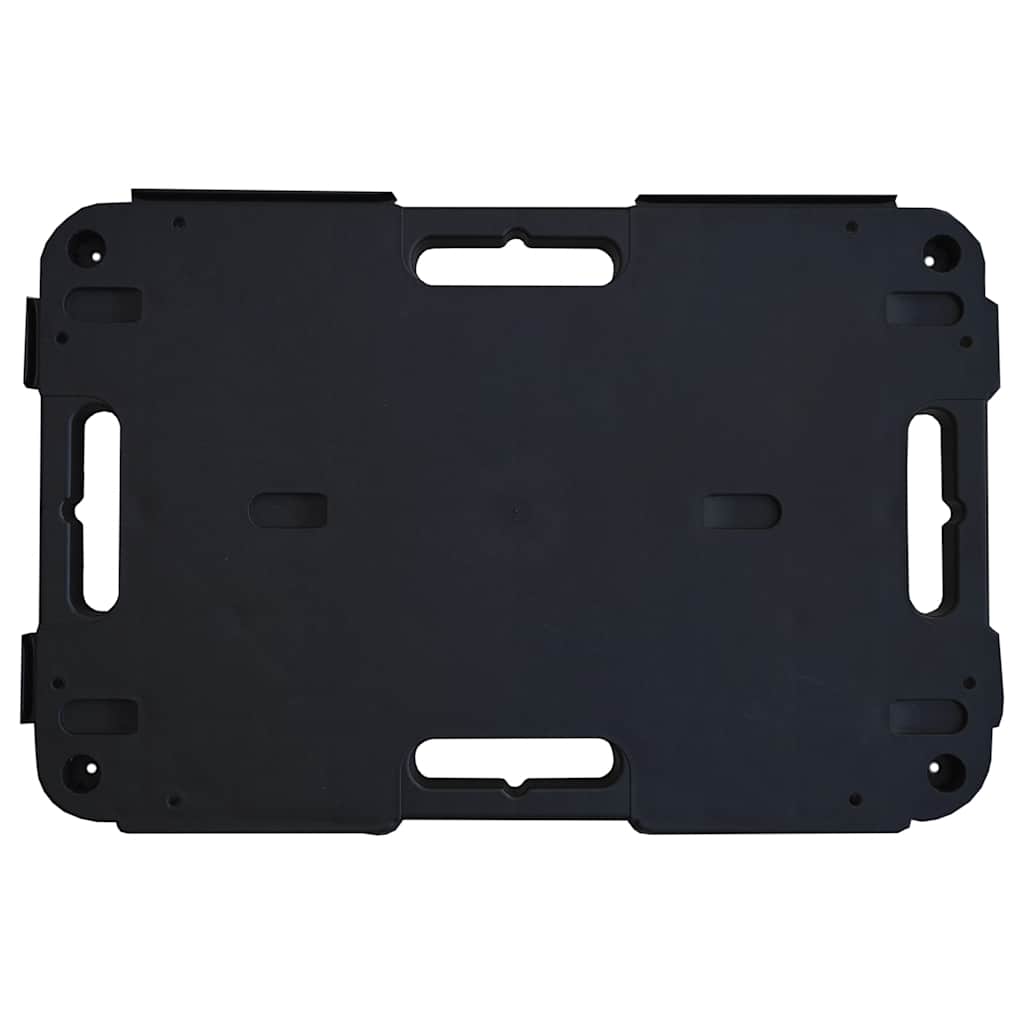 vidaXL Transporttrolley 58x38x12 cm PP zwart