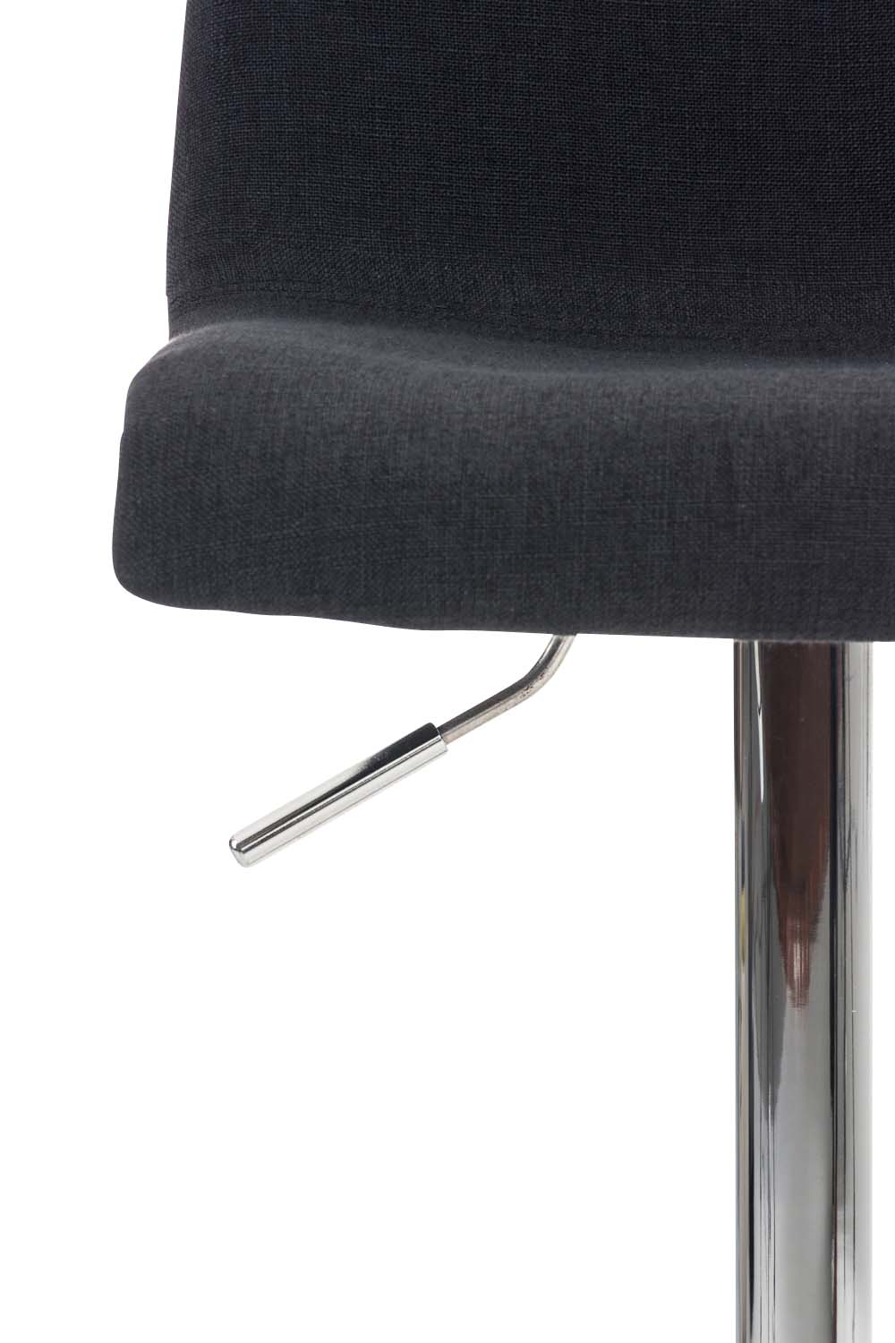 Barkruk Hover Stof zwart,Metaal in chroomoptiek schwarz