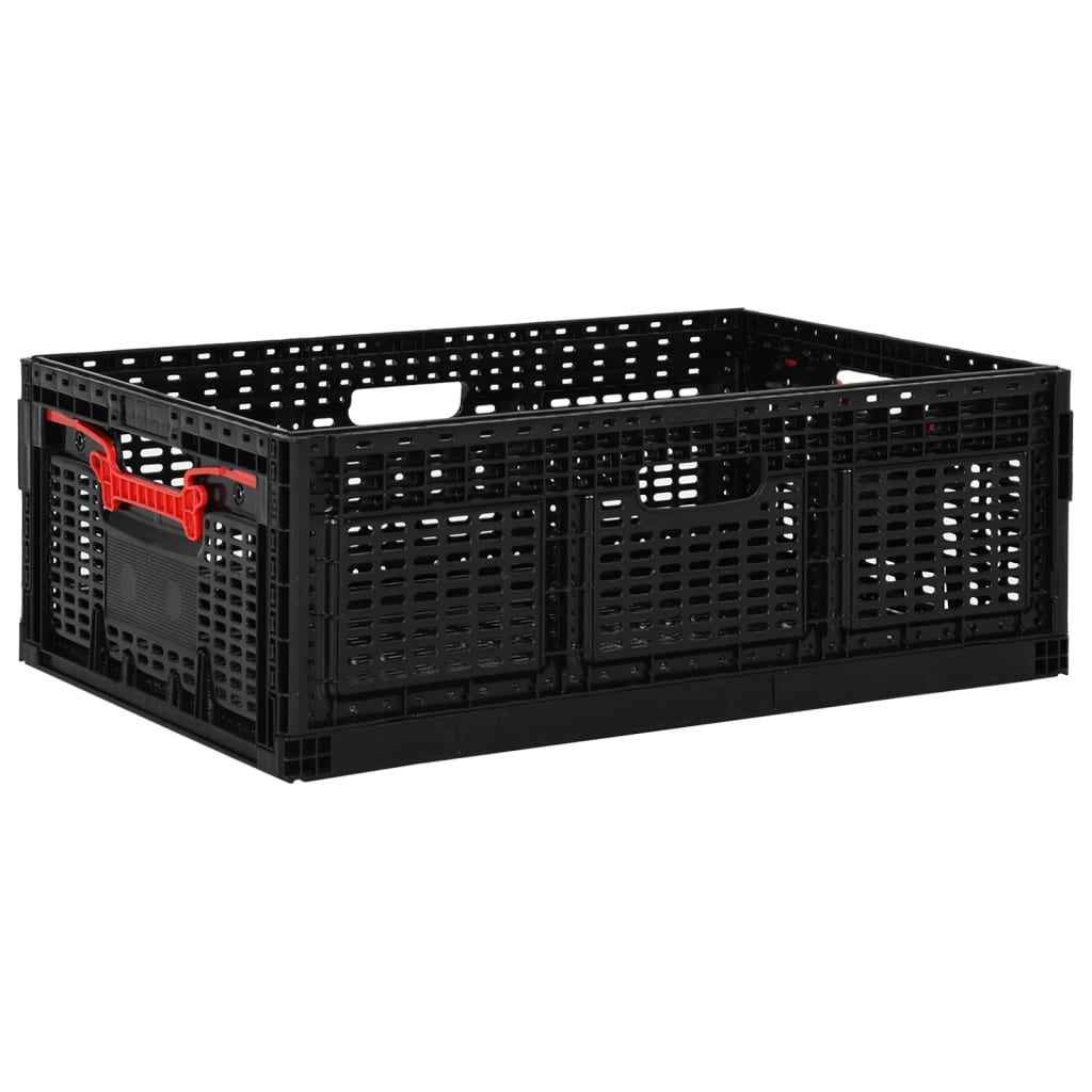vidaXL Vouwkrat 46 L 60x40x22 cm zwart