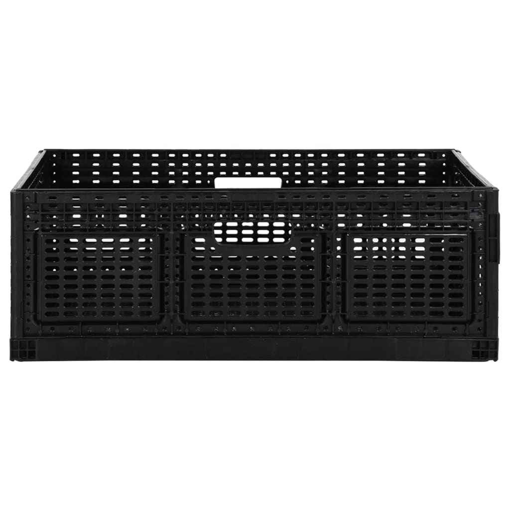 vidaXL Vouwkrat 46 L 60x40x22 cm zwart