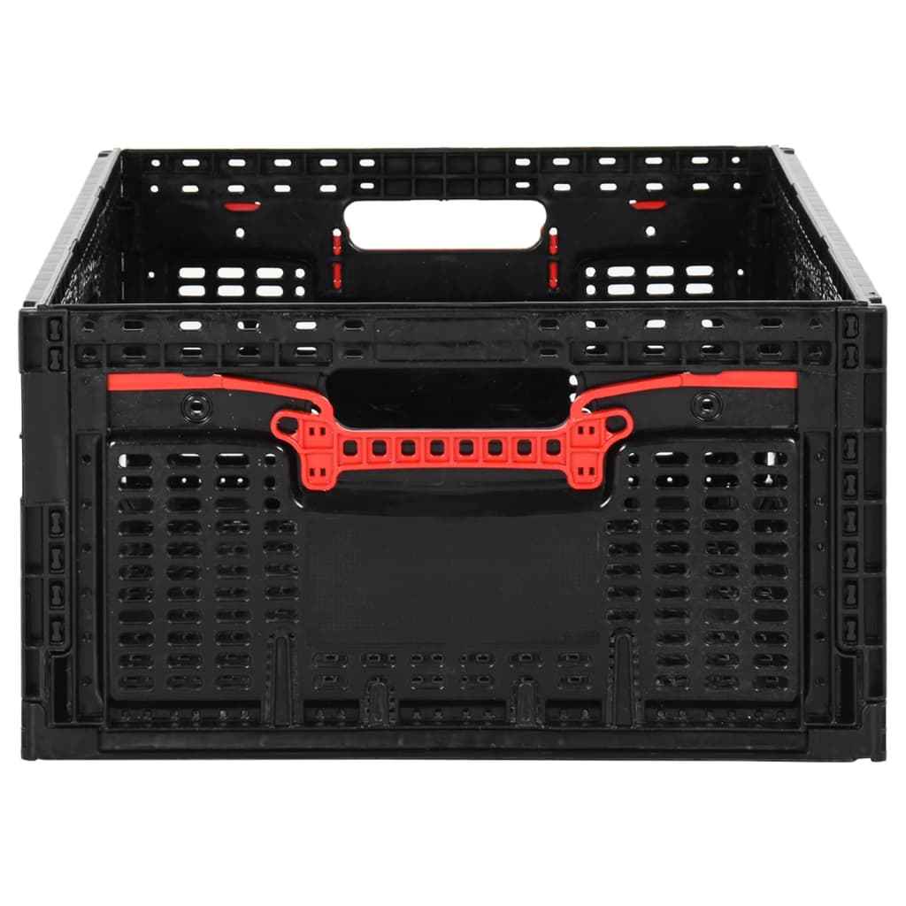 vidaXL Vouwkrat 46 L 60x40x22 cm zwart