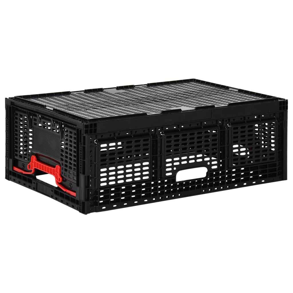 vidaXL Vouwkrat 46 L 60x40x22 cm zwart