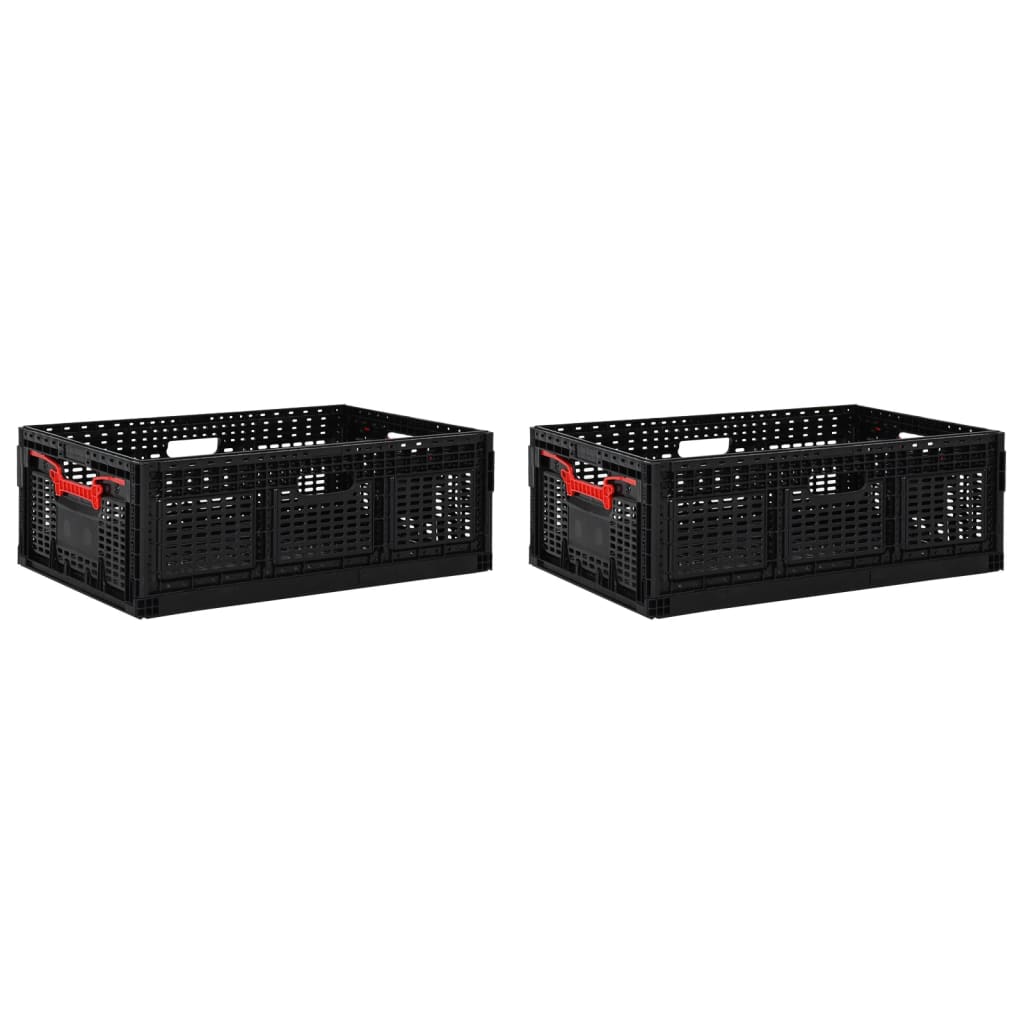vidaXL Vouwkrat 46 L 60x40x22 cm zwart