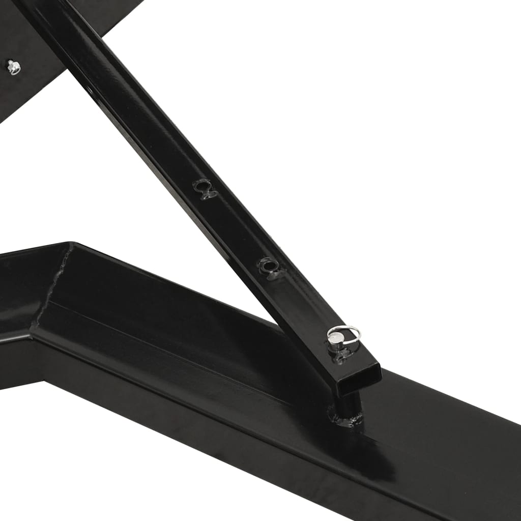 vidaXL Sneeuwploeg voor heftruck 150x38 cm zwart - Aashly