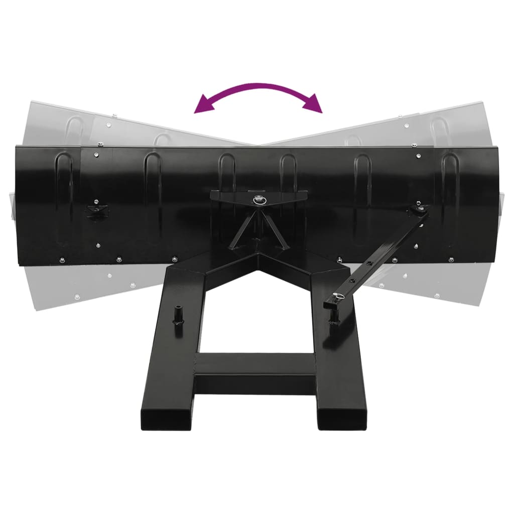 vidaXL Sneeuwploeg voor heftruck 150x38 cm zwart - Aashly