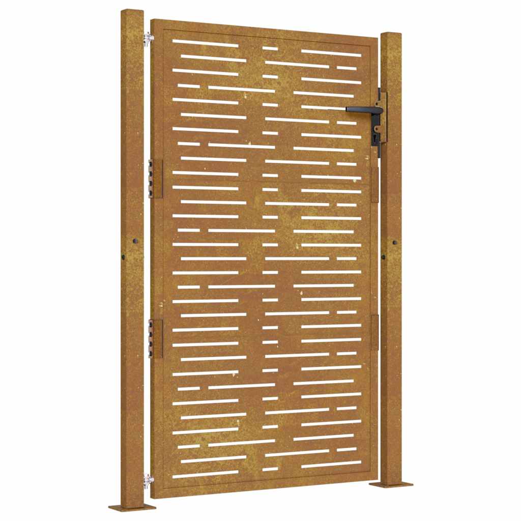 vidaXL Poort vierkant 105x105 cm cortenstaal