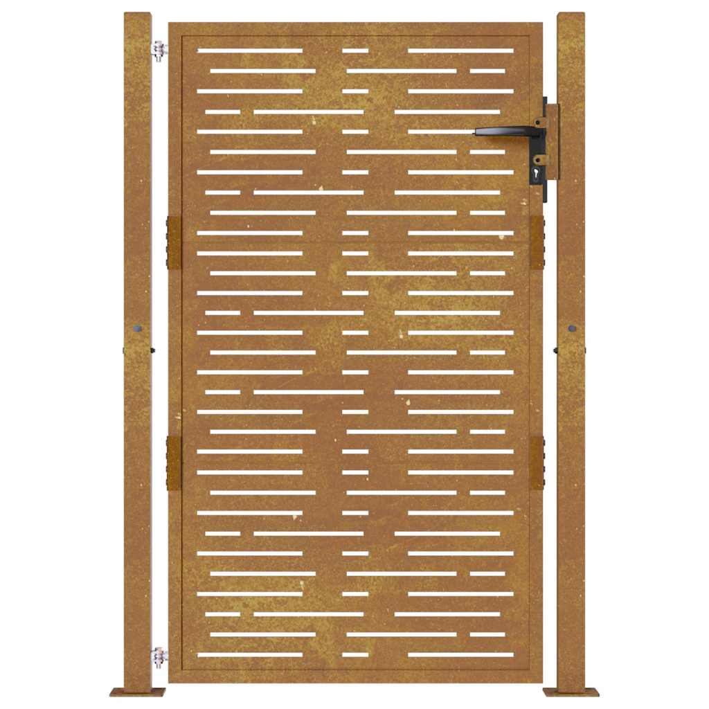 vidaXL Poort vierkant 105x105 cm cortenstaal