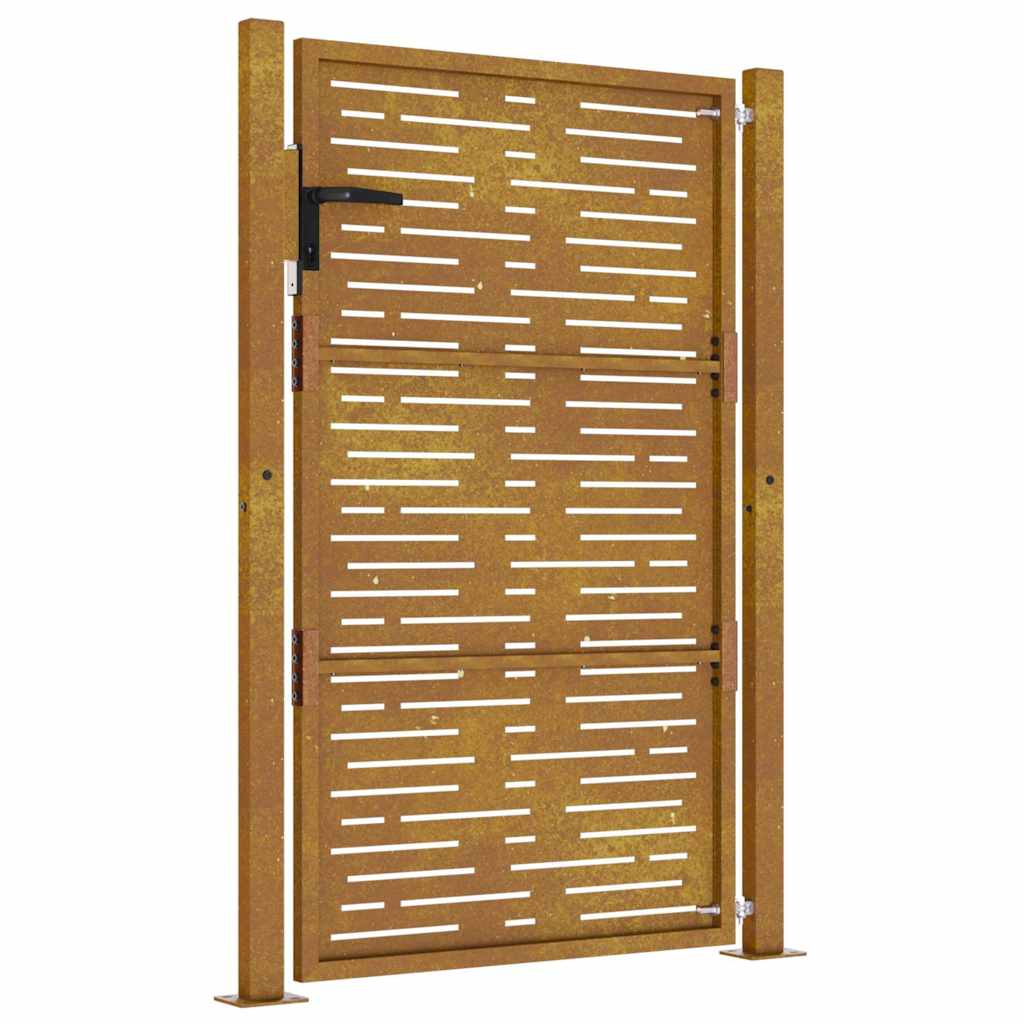vidaXL Poort vierkant 105x105 cm cortenstaal