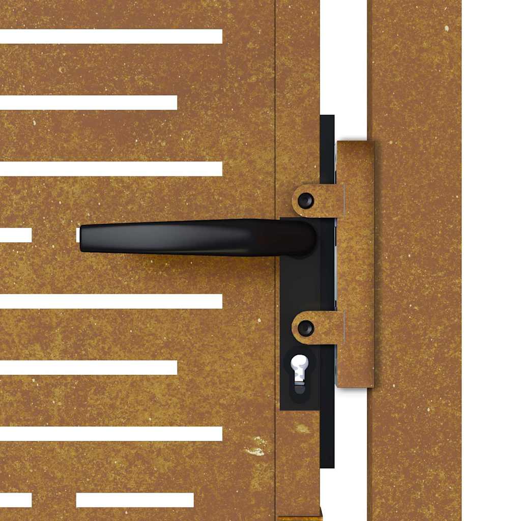 vidaXL Poort vierkant 105x105 cm cortenstaal
