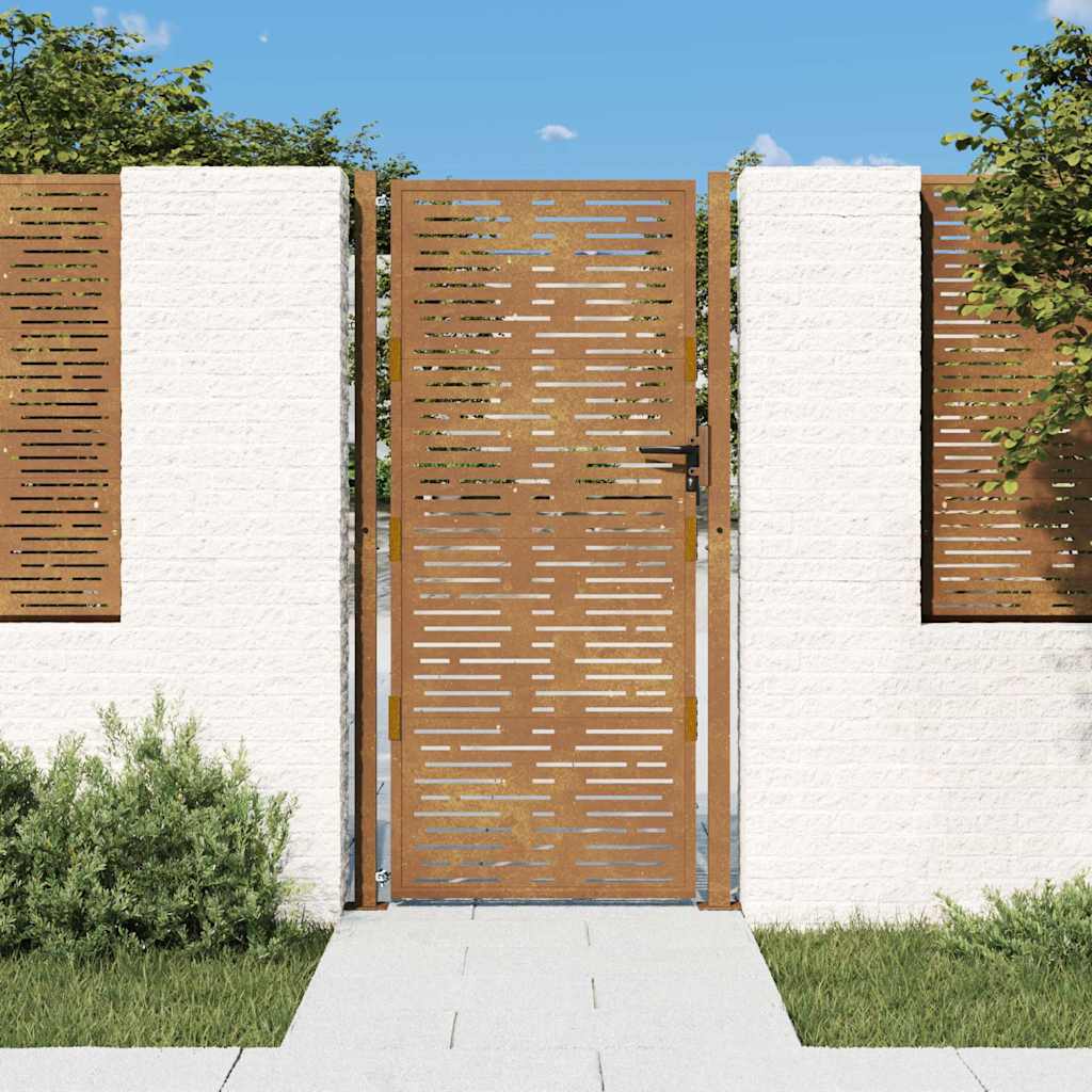vidaXL Poort vierkant 105x105 cm cortenstaal