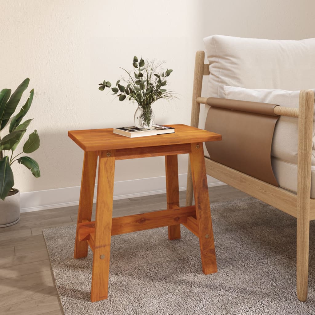vidaXL Kruk 38x38x45 cm rond massief acaciahout bruin