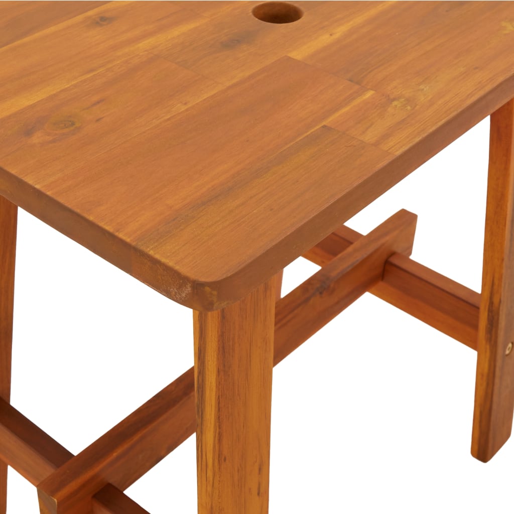 vidaXL Kruk 38x38x45 cm rond massief acaciahout bruin