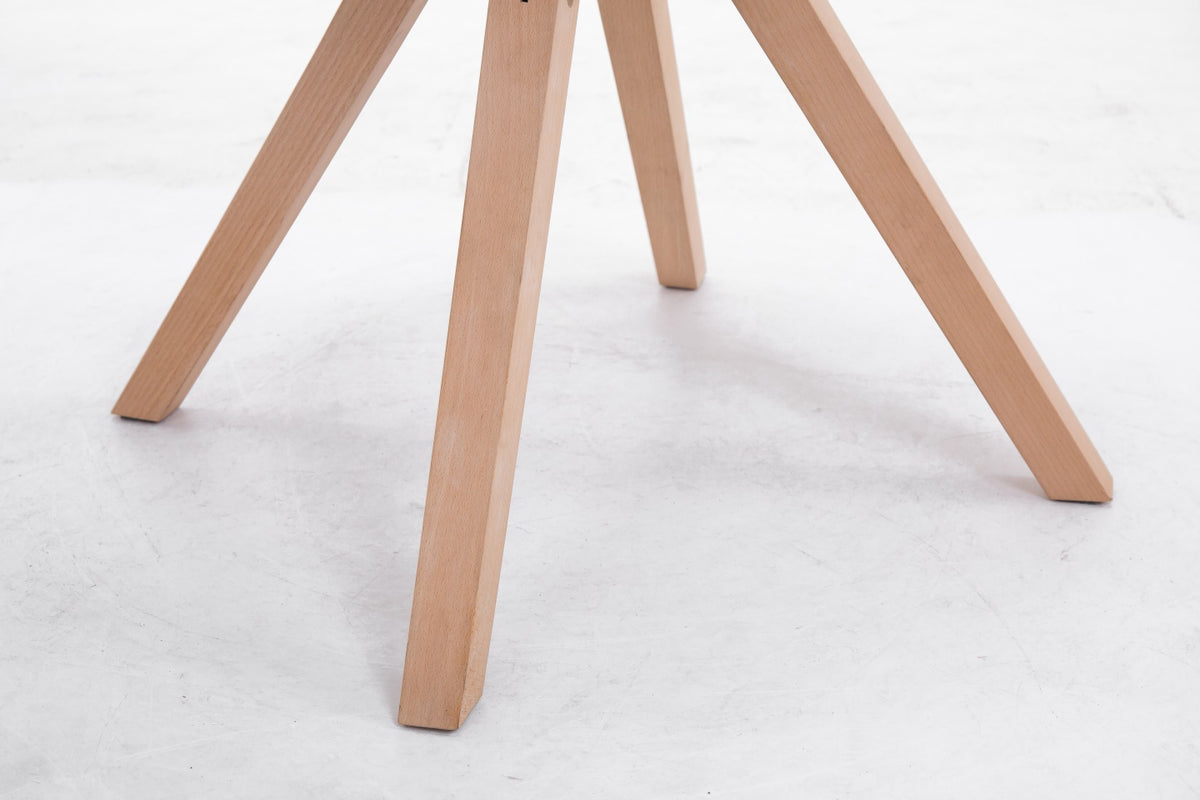 Bezoekersstoel Toulouse Vierkant frame Stof creme,natura creme