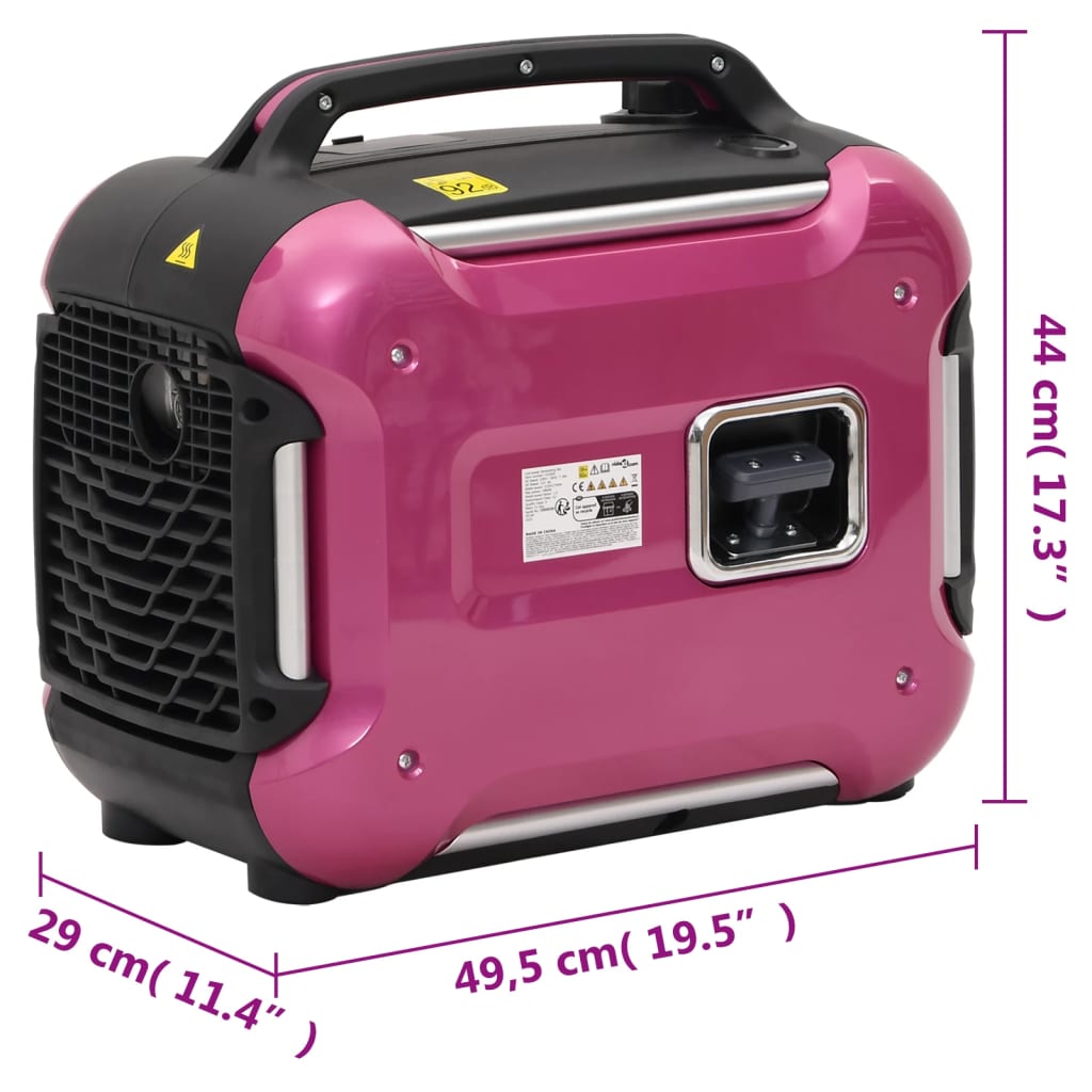 vidaXL 4-Stroke Portable Gasoline Generator 2900W
