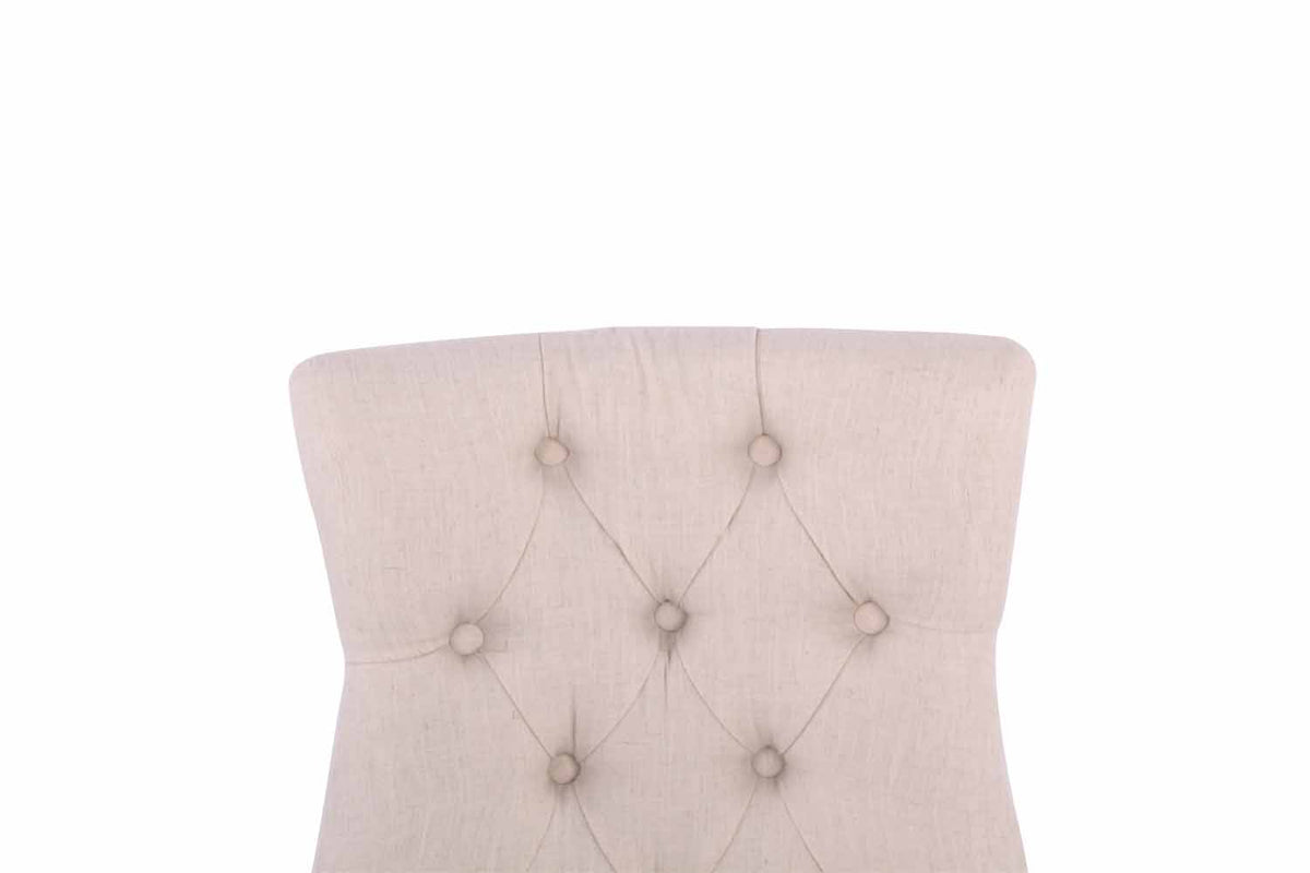 Eetkamerstoel Aberdeen stof creme,antiek licht creme