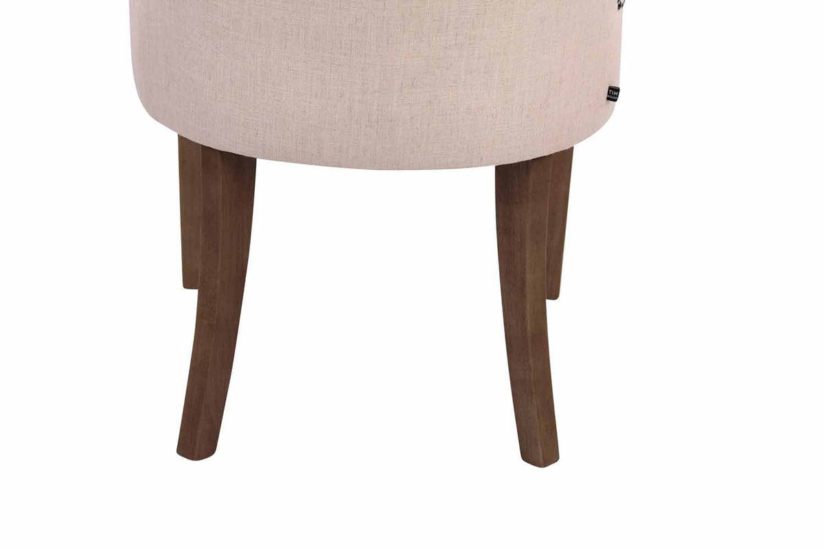Eetkamerstoel Aberdeen stof creme,antiek licht creme