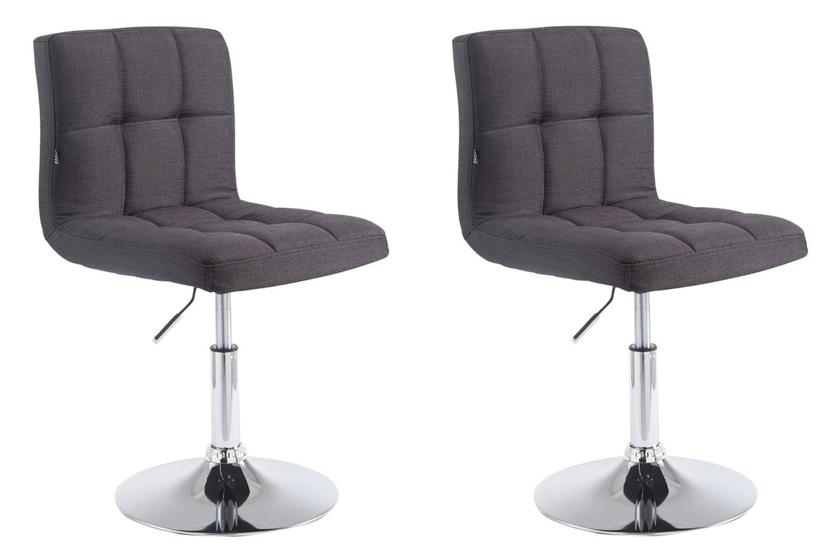 Set van 2 Lounger Palma V2 stof zwart schwarz