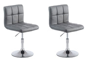 Set van 2 Lounger Palma V2 kunstleer grijs grau