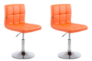 Set van 2 Lounger Palma V2 kunstleer oranje orange