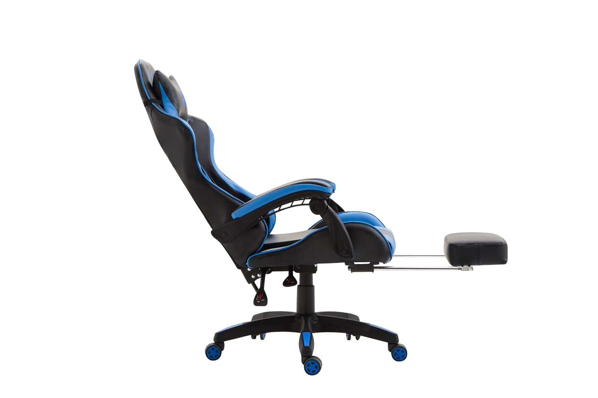 Bureaustoel Ignite Kunstleer zwart/blauw schwarz/blau