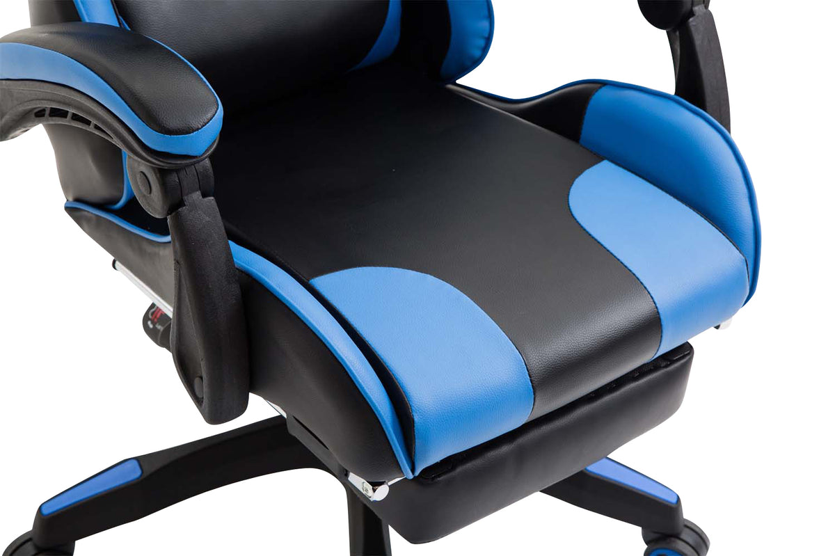 Bureaustoel Ignite Kunstleer zwart/blauw schwarz/blau