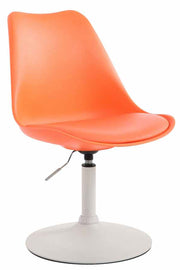 Eetkamerstoel Maverick kunststof wit,oranje orange