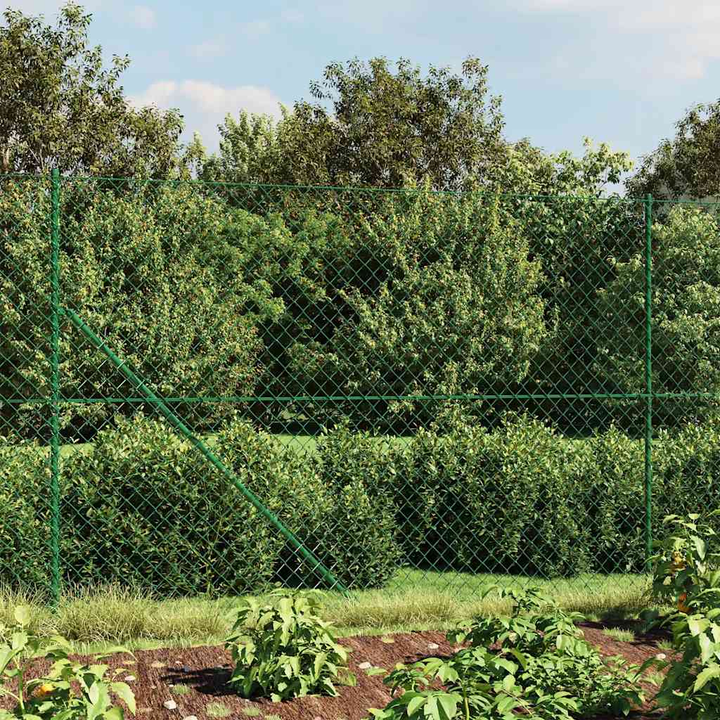 vidaXL Gaashek met grondankers 1x10 m groen