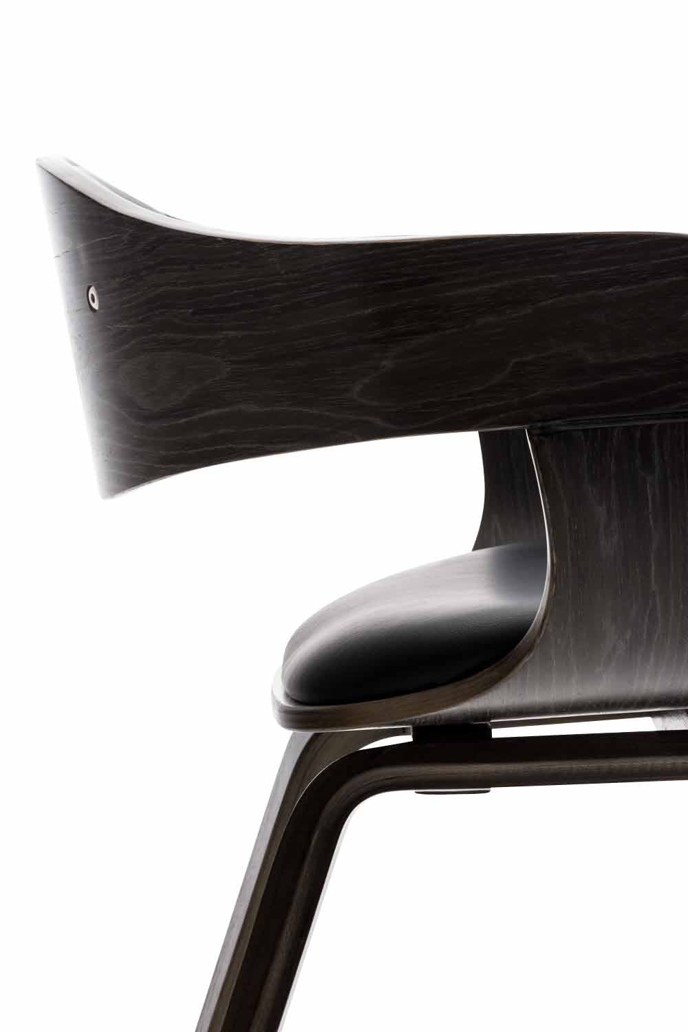 Bezoekersstoel Kingston Kunstleer zwart/grijs schwarz/grau