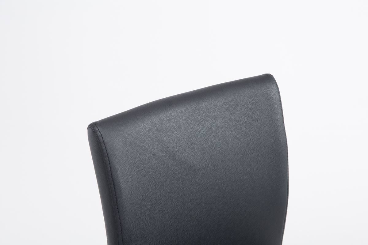Set van 2 barkruk Keulen met kunstleer zwart schwarz