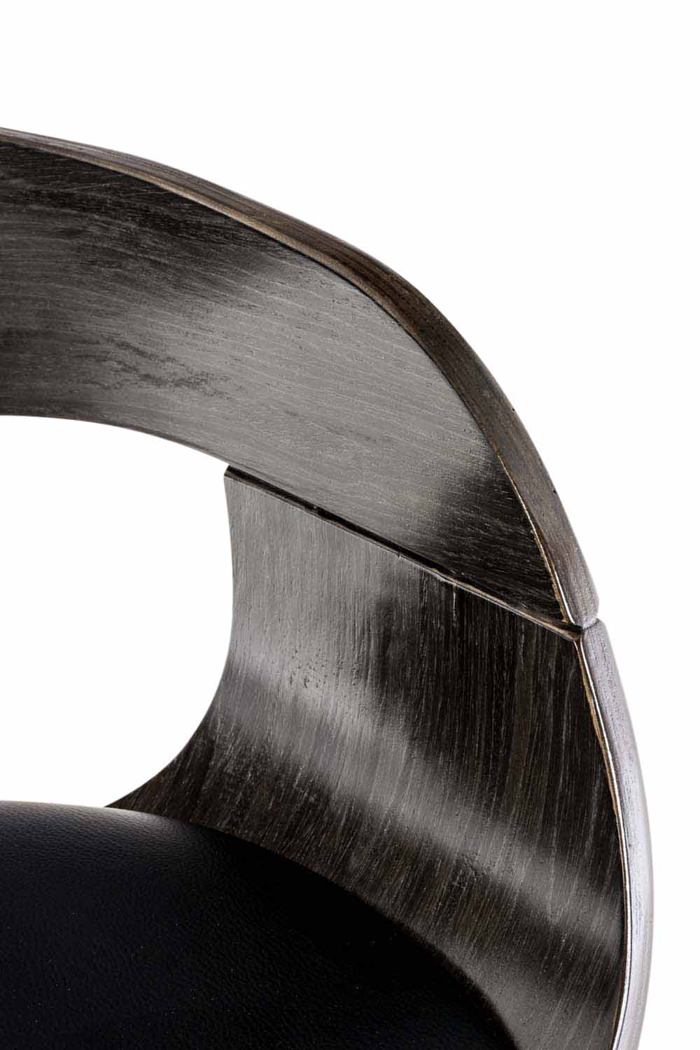 Set van 2 barkrukken Kingston kunstleer zwart/grijs schwarz/grau