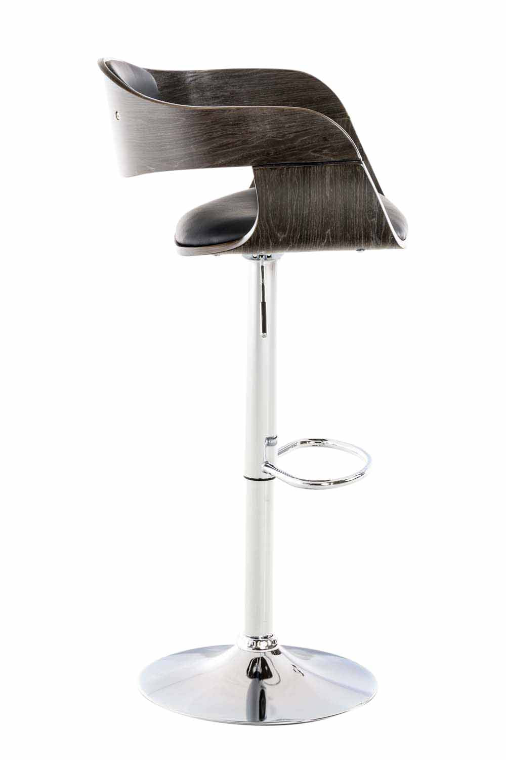 Set van 2 barkrukken Kingston kunstleer zwart/grijs schwarz/grau