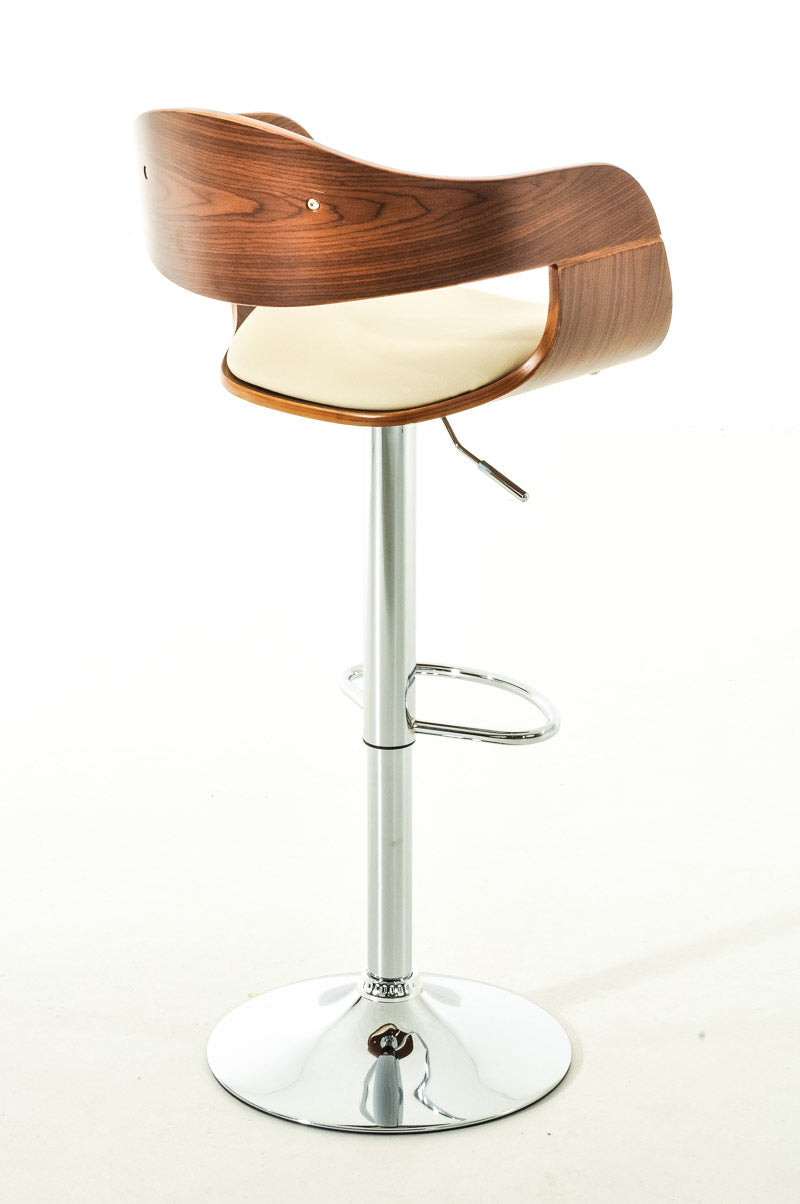 Set van 2 barkrukken Kingston kunstleer walnoot/creme walnuss/creme