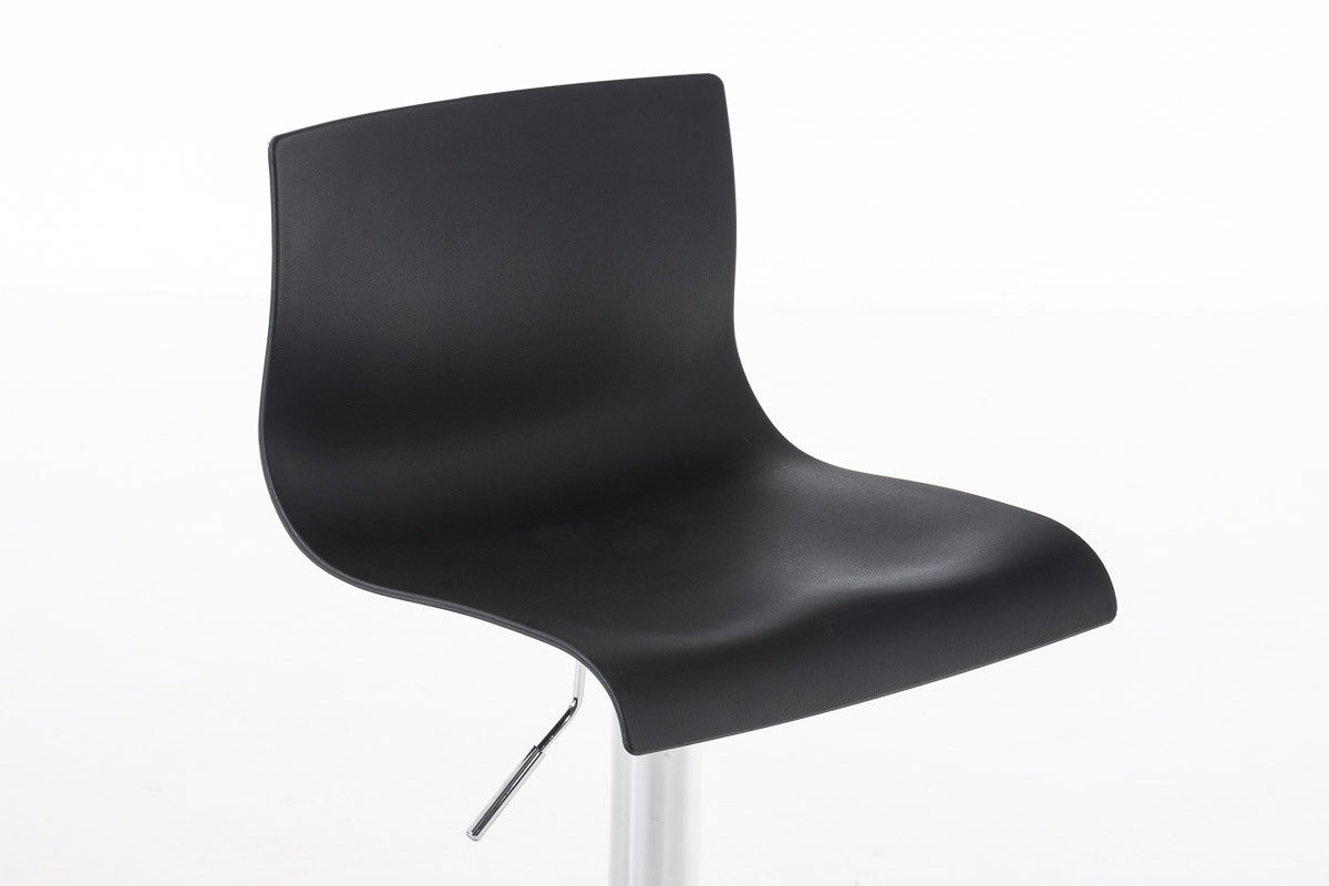 Set van 2 barkrukken Hover kunststof zwart schwarz
