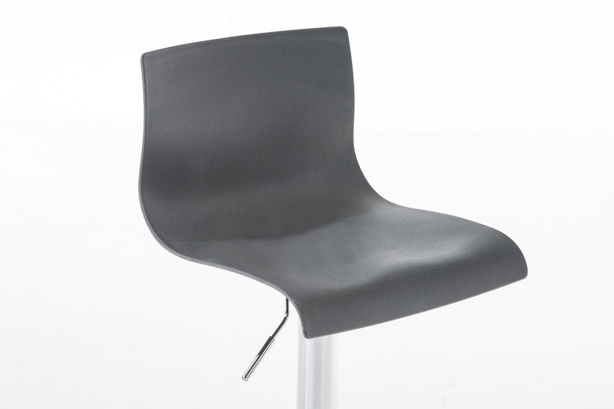 Set van 2 barkrukken Hover kunststof grijs grau