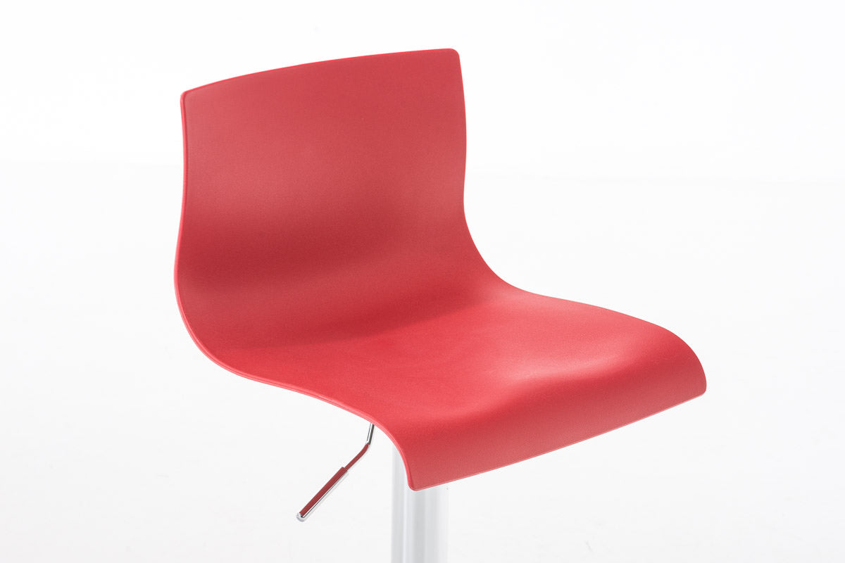 Set van 2 barkrukken Hover kunststof rood rot