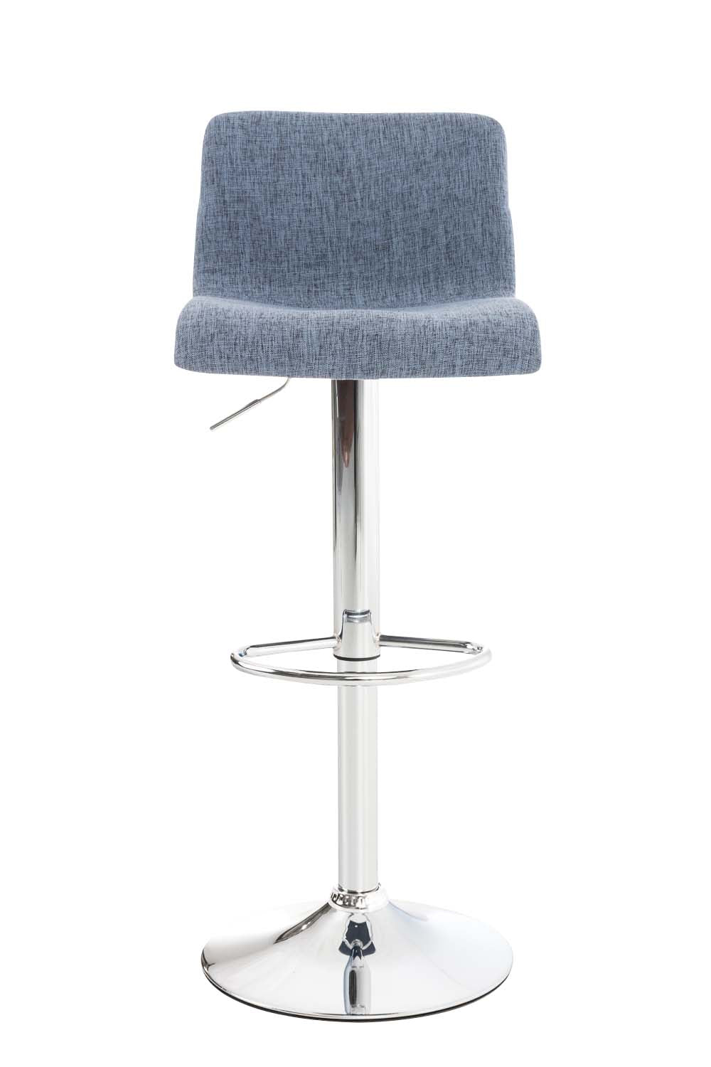 Set van 2 barkrukken Hover stof blauw,chroom blau