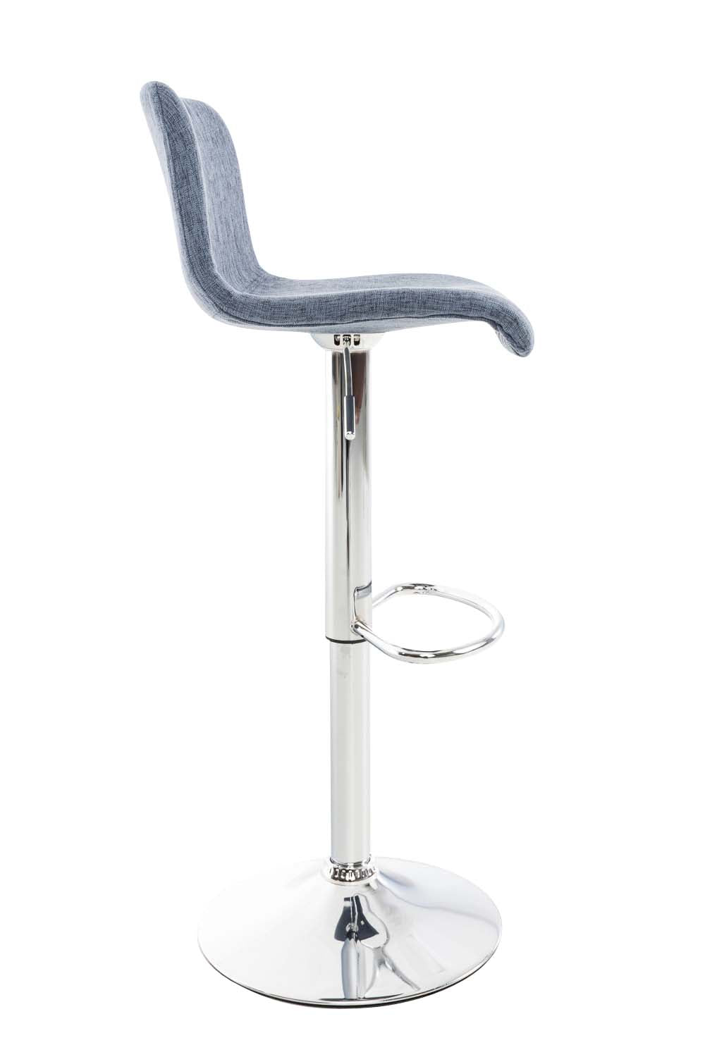 Set van 2 barkrukken Hover stof blauw,chroom blau