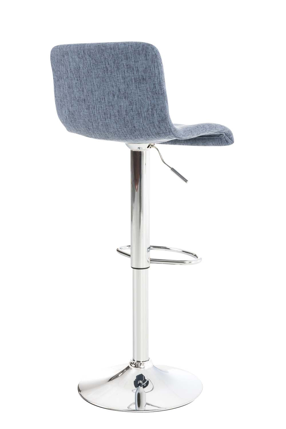 Set van 2 barkrukken Hover stof blauw,chroom blau