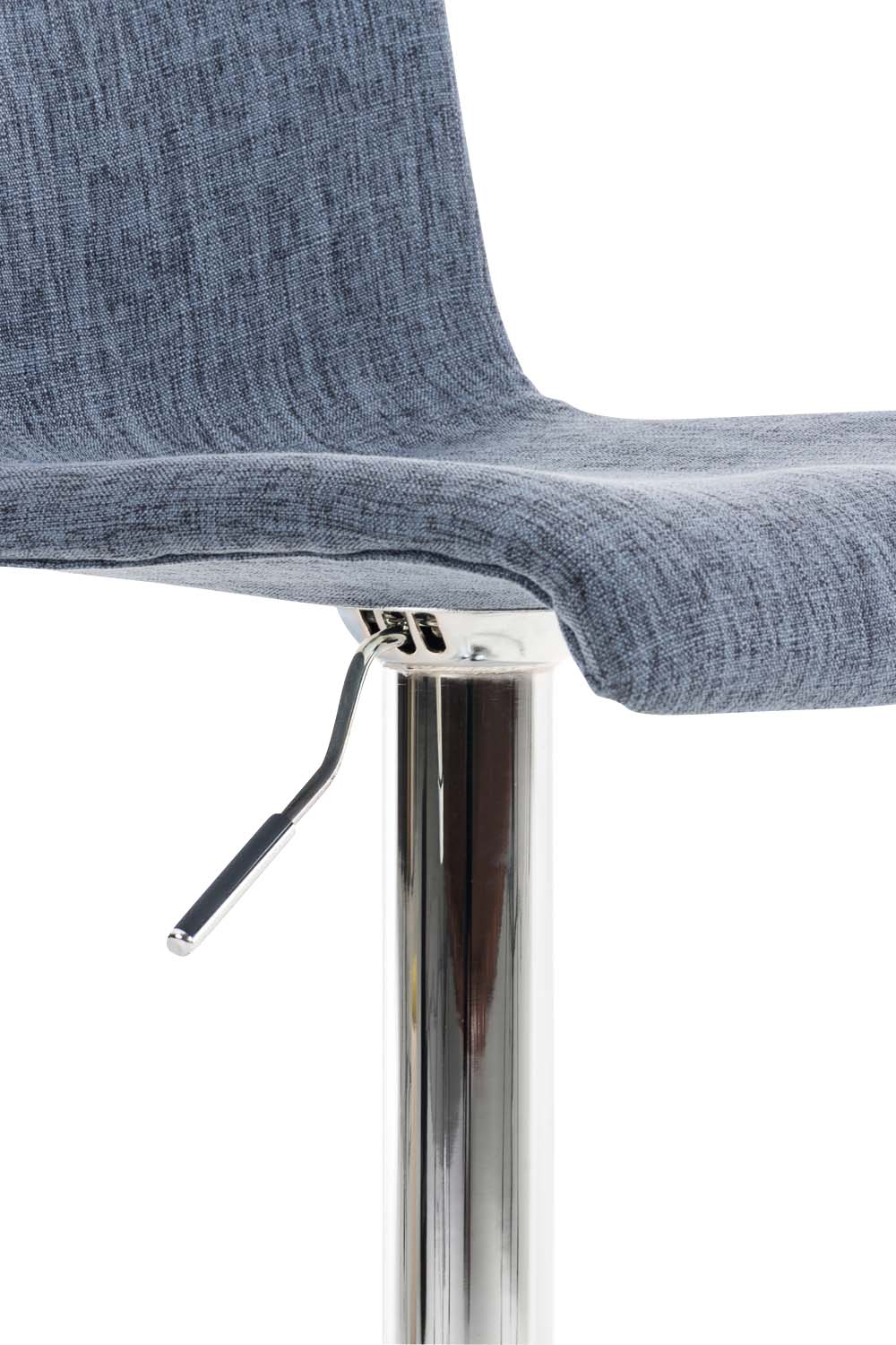 Set van 2 barkrukken Hover stof blauw,chroom blau