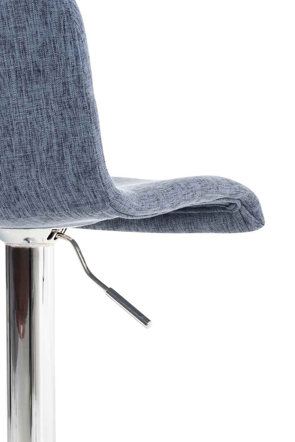 Set van 2 barkrukken Hover stof blauw,chroom blau