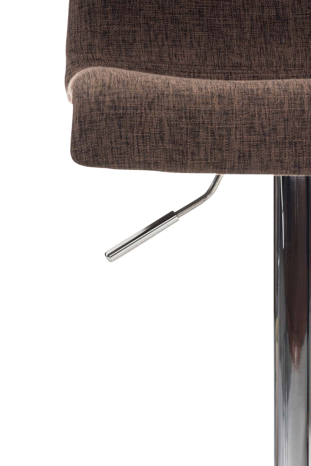 Set van 2 barkrukken Hover stof bruin,chroom braun
