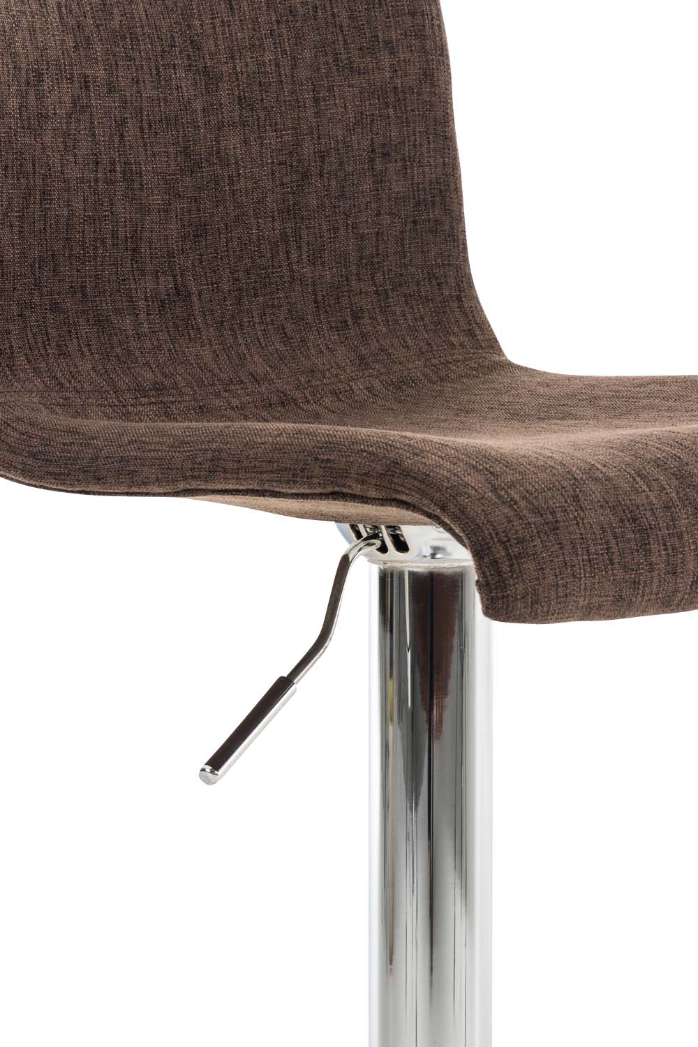 Set van 2 barkrukken Hover stof bruin,chroom braun