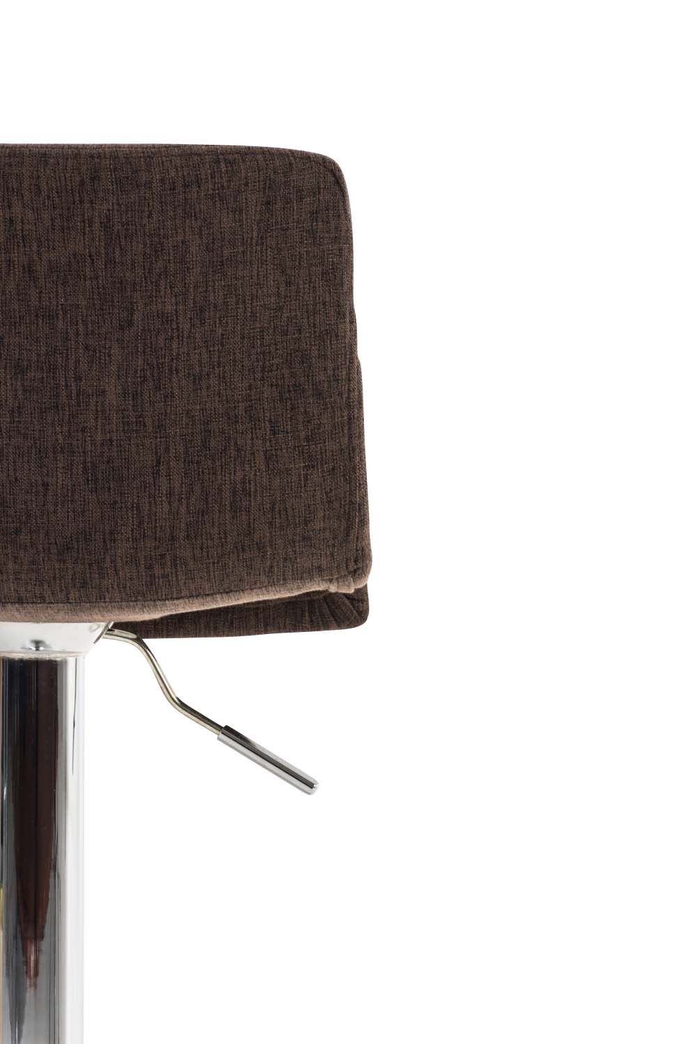 Set van 2 barkrukken Hover stof bruin,chroom braun