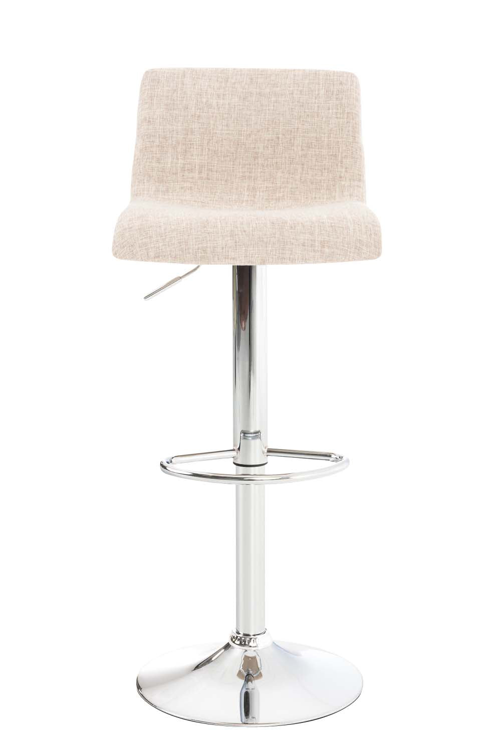 Set van 2 barkrukken Hover stof creme,chroom creme