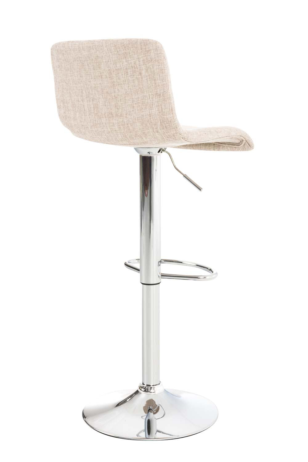 Set van 2 barkrukken Hover stof creme,chroom creme