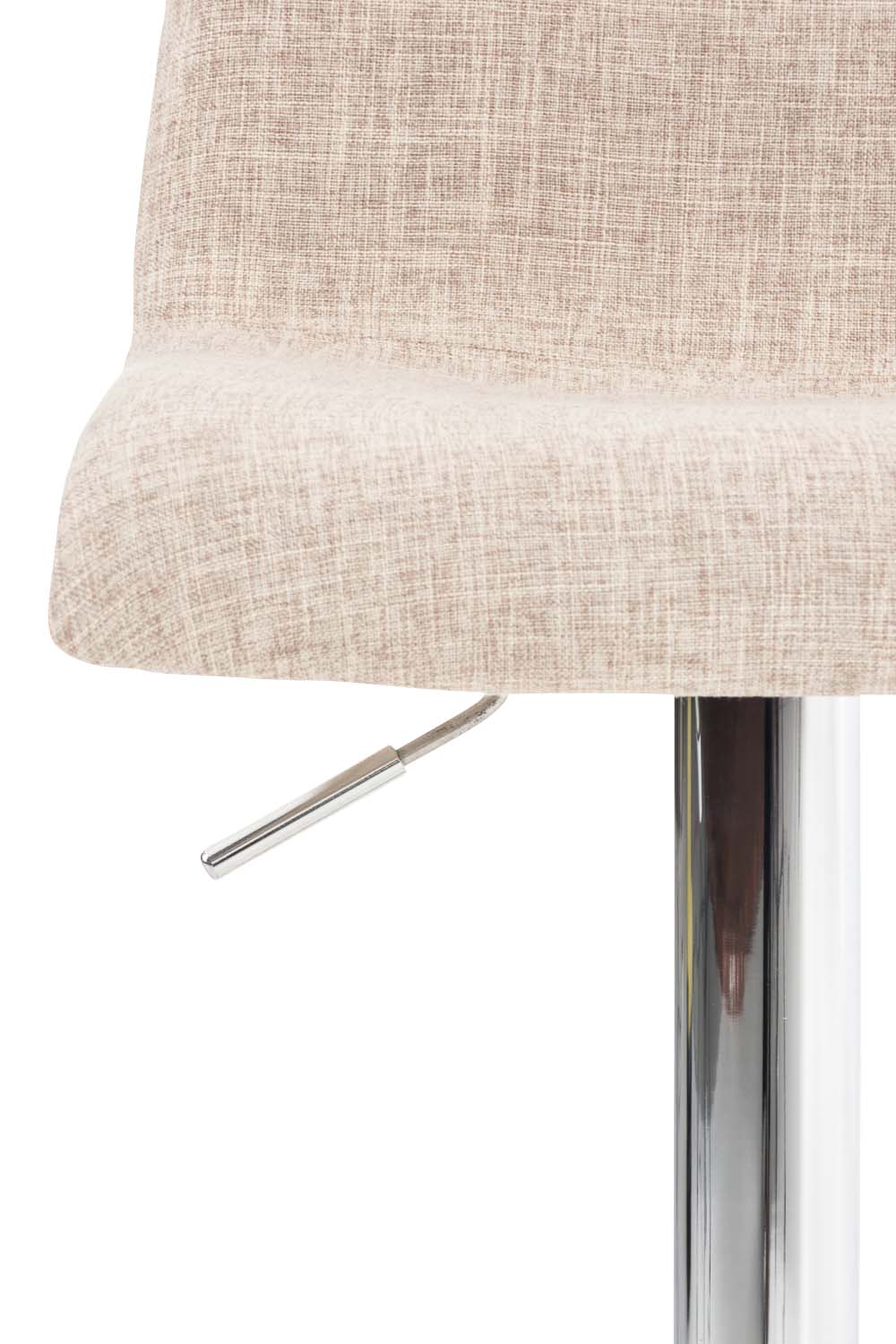 Set van 2 barkrukken Hover stof creme,chroom creme